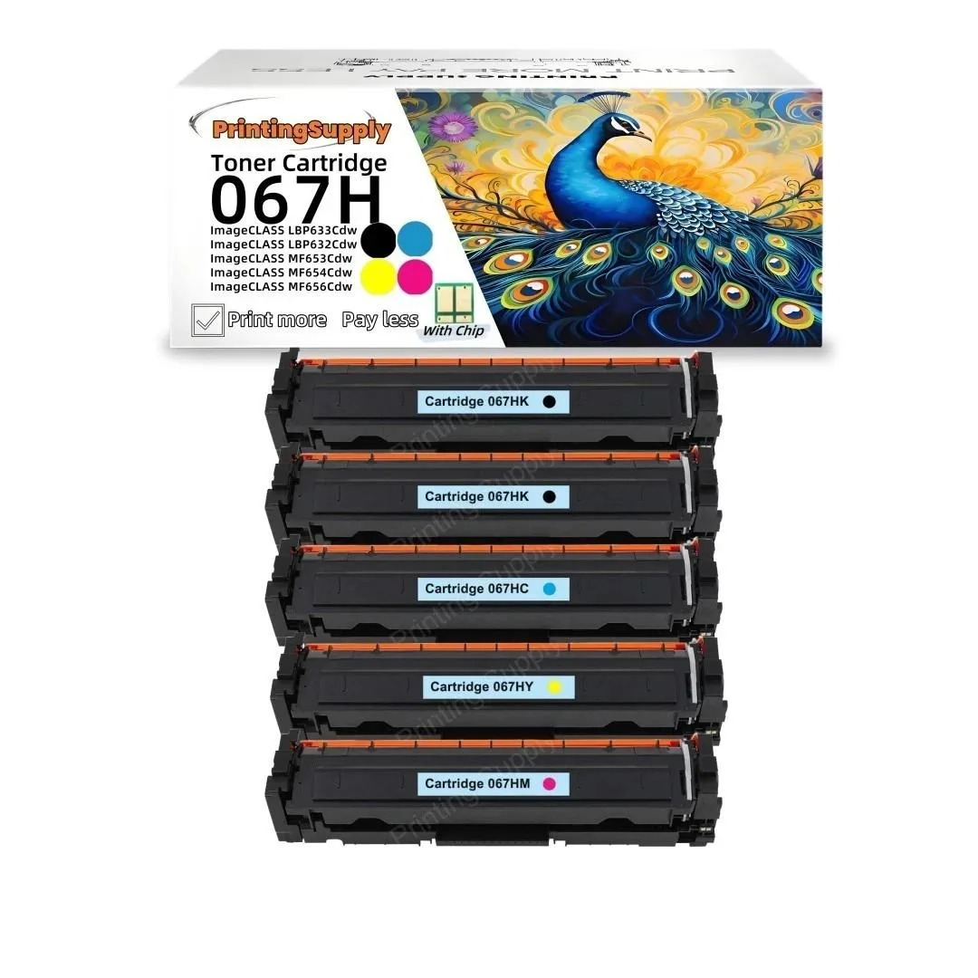 Aster Graphics Inc Aster Graphics Inc 067H High-Yield 2BK+CMY 5 Pack Toner Cartridge 3130 Pages — product photo