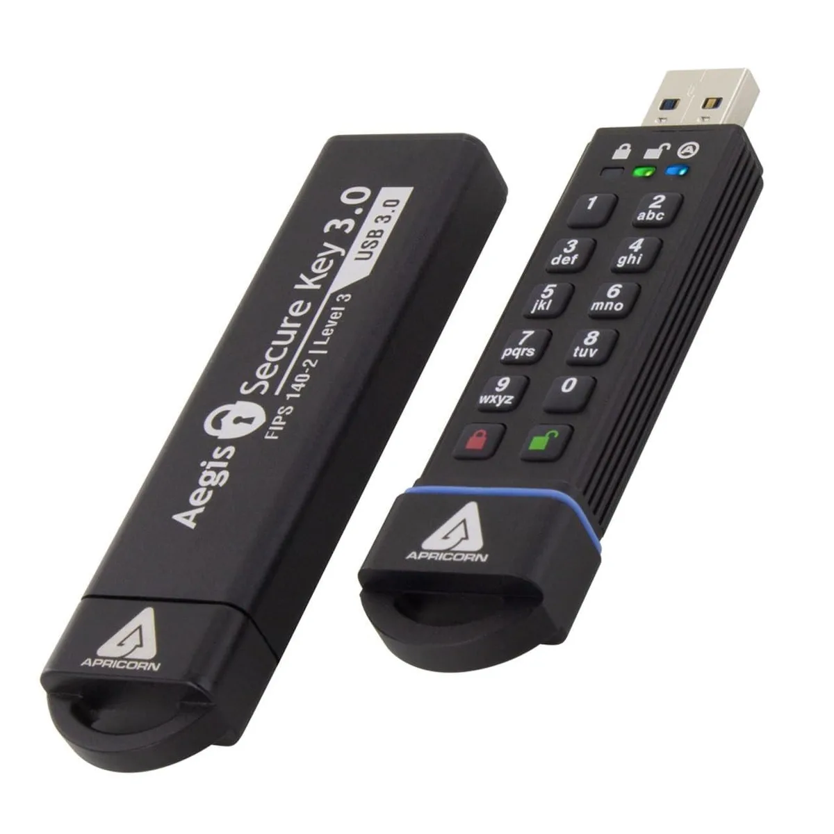 Adafruit Adafruit Aegis Secure Key 120GB USB 3.0 Flash Drive Black — product photo