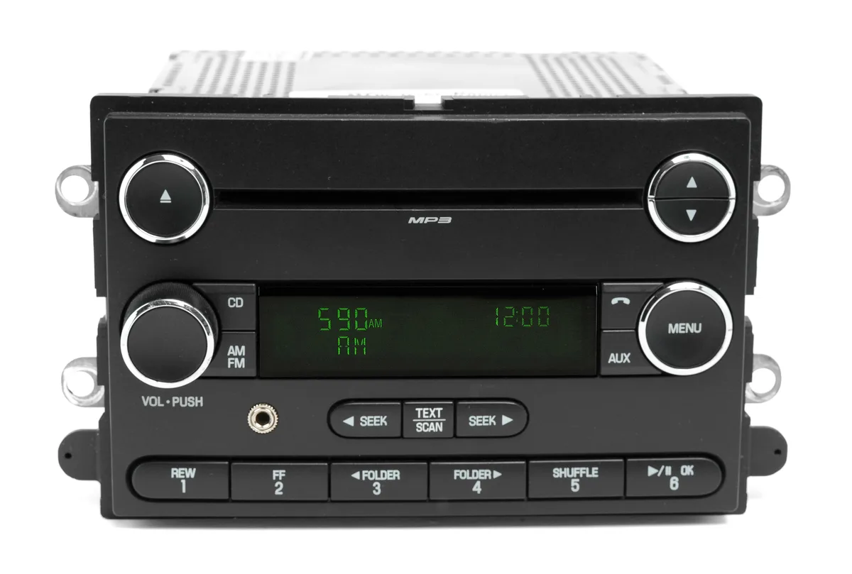 1 Factory Radio 1 Factory Radio 8G1T-18C869-FB Receiver 2008-2009 Mercury Sable Ford Taurus AM FM CD AUX — product photo