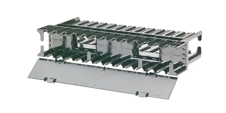 Panduit NetManager 2U horizontal cable manager 19 panel width removable front cover hinges 180°