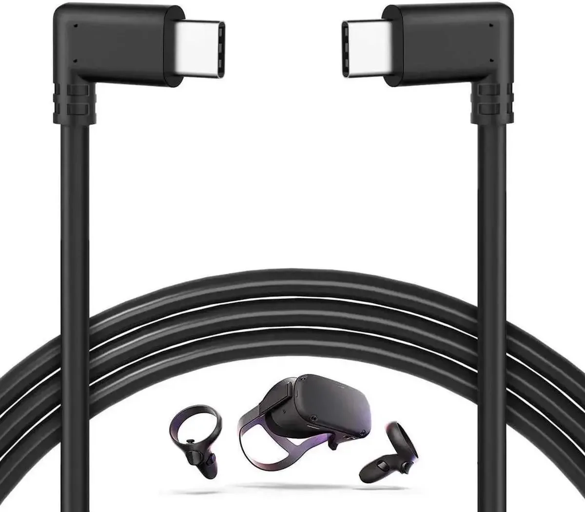 Vszerda Vszerda 10ft USB-C to USB-C 90° Link Cable 3A 20V — product photo