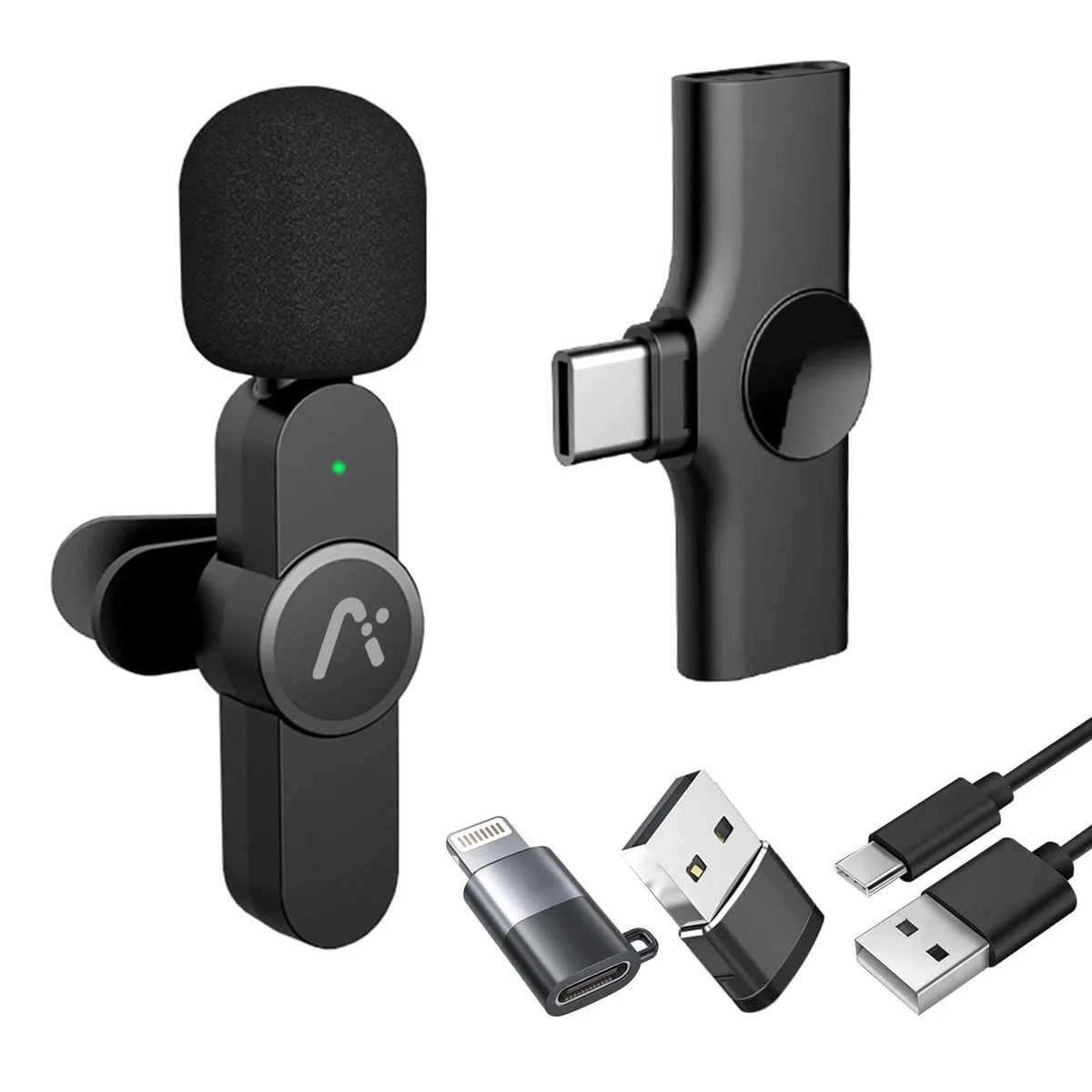  Aisizon A2 Wireless Lavalier Microphone USB-C Black 38dB — product photo