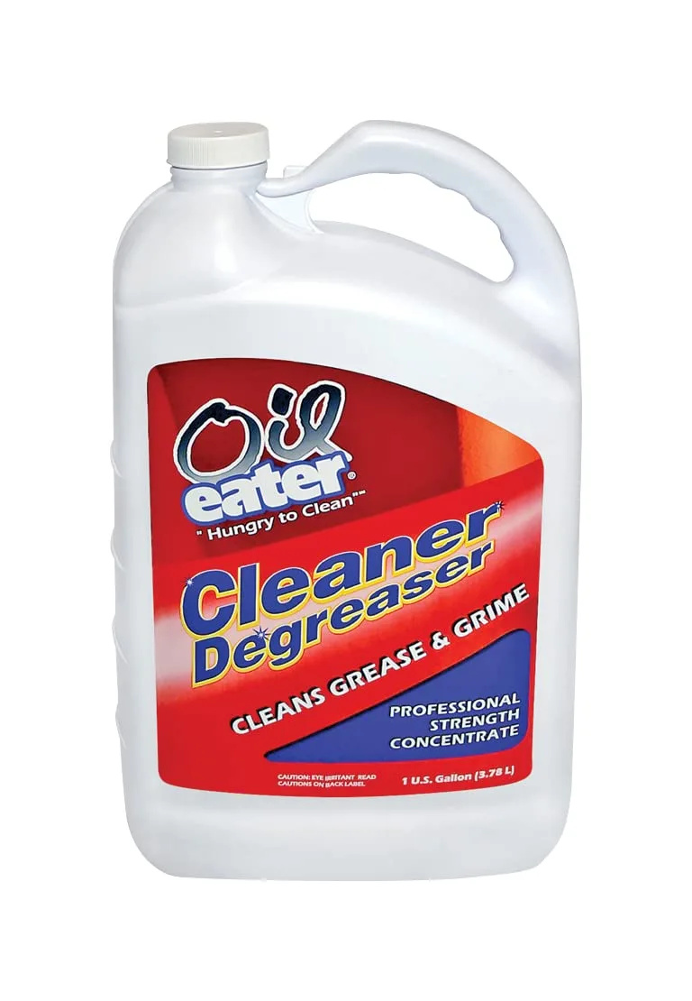 White one-gallon plastic jug of Metra cleaner degreaser