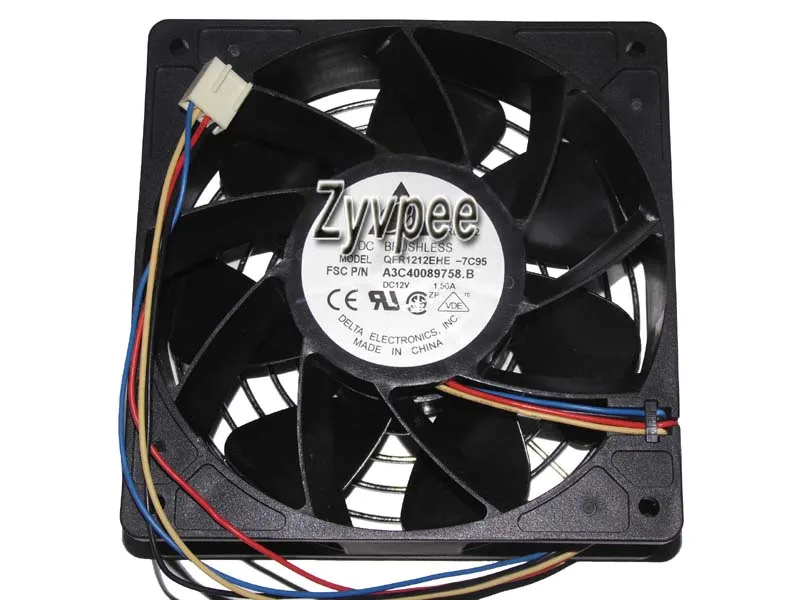 Zyvpee Zyvpee QFR1212EHE 120x38mm 4 Pin 1.5A Case Fan — product photo