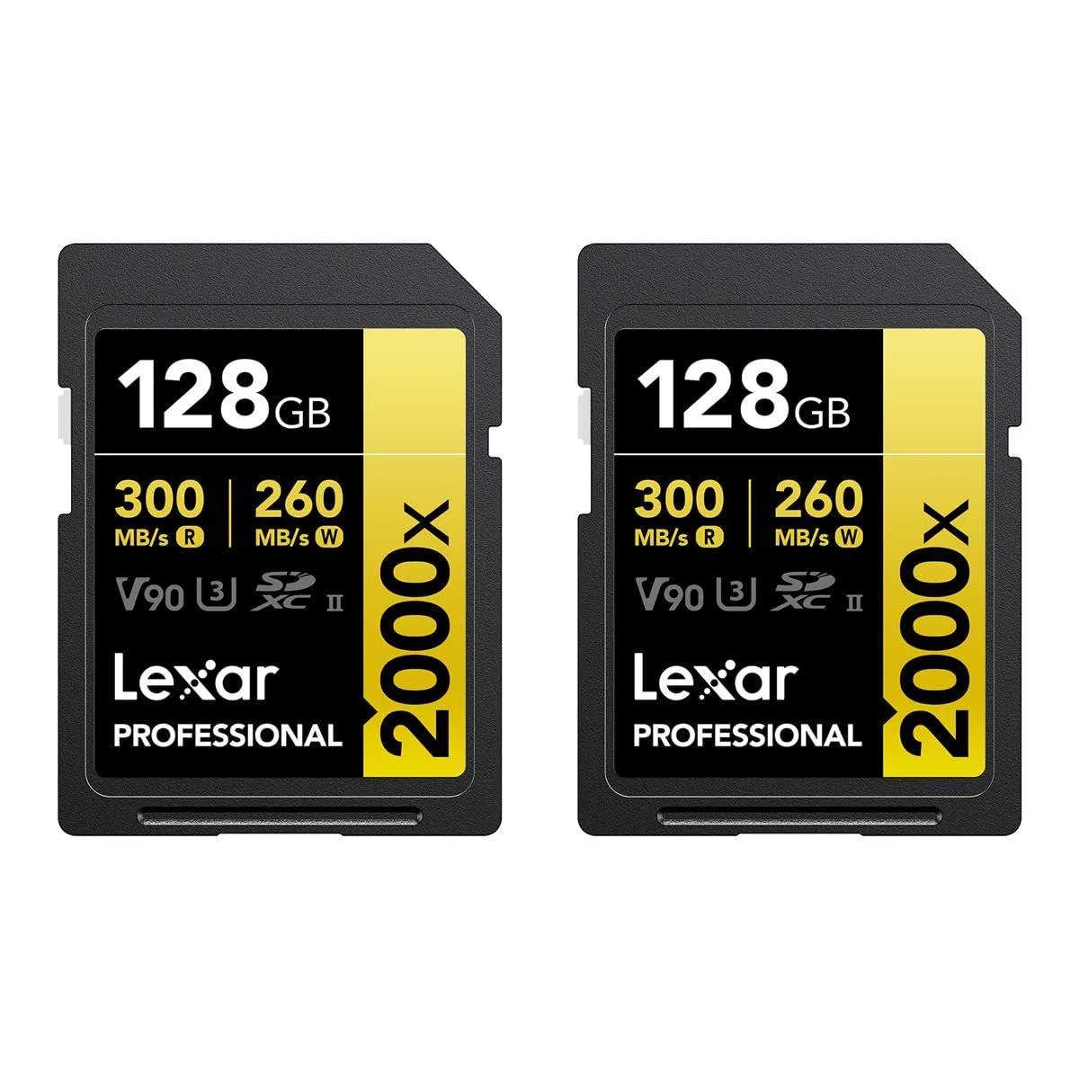 Lexar Lexar Professional 2000x 128GB SDXC UHS-II V90 U3 memory card — product photo