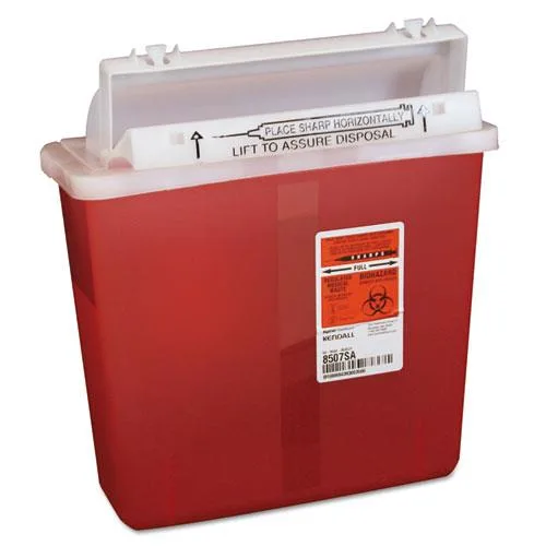 COVIDIEN COVIDIEN K5SS1007SA 5 Quart Sharps Container with Lid — product photo