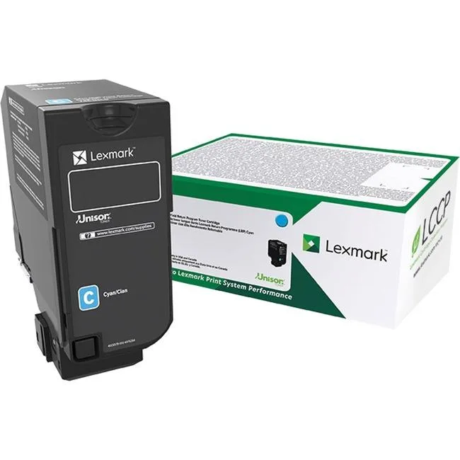 Lexmark Lexmark 74C0HCG TAA High Yield Return Program Toner Cartridge Cyan 12000 pages — product photo