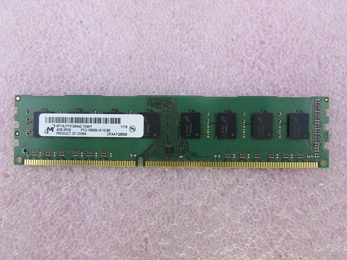 Micron Technology, Inc. Micron Technology, Inc. MT16JTF51264AZ-1G4M1 4GB DDR3-1333 CL9 1.50V Dual Channel Kit Green desktop RAM — product photo