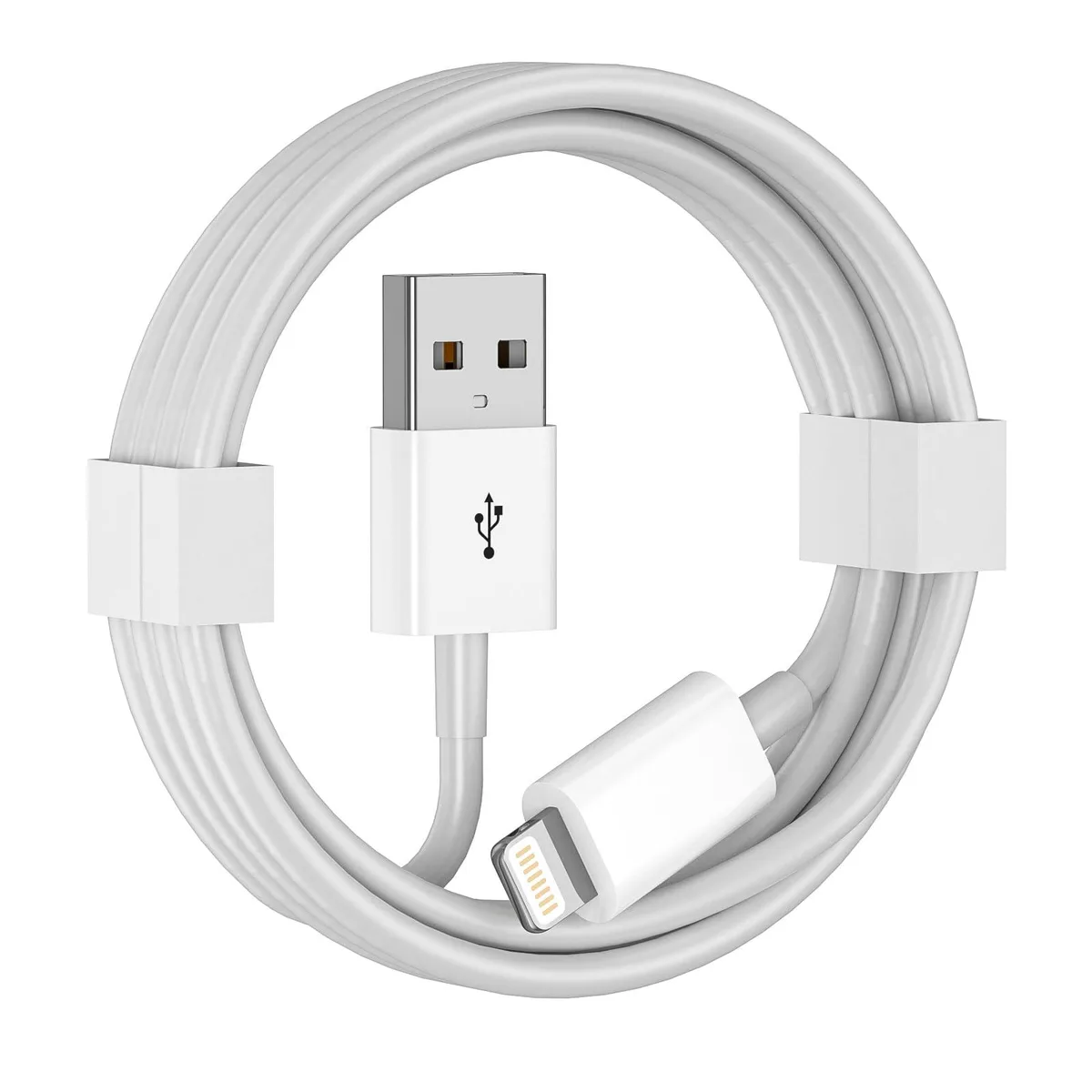 Samsung Gala Carplay Cable 3FT USB A to Lightning 40W Orange — product photo