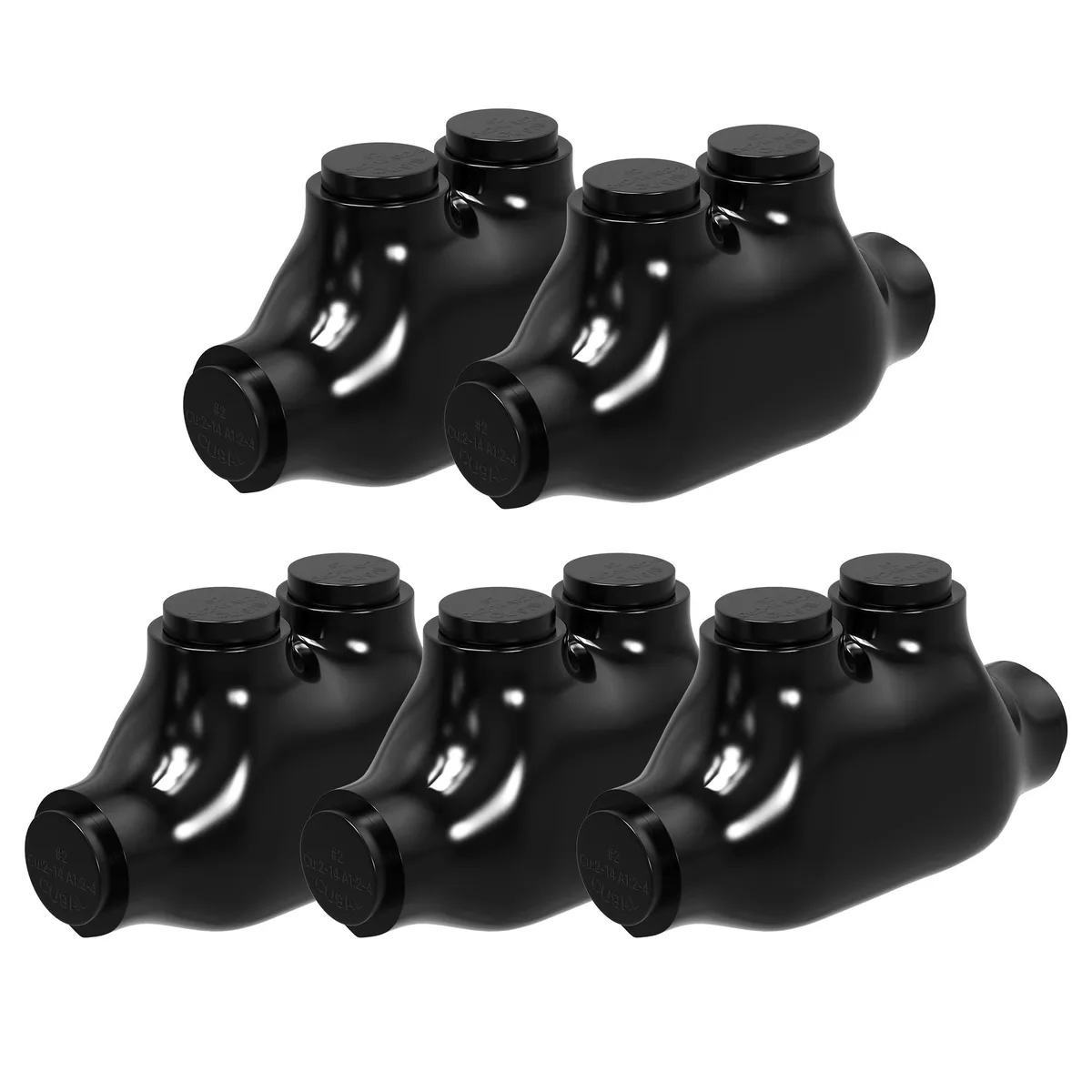 RVBOATPAT Insulated Inline Splice Connector 2-14 AWG 5 Pack — product photo