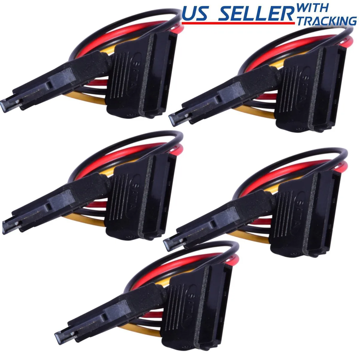 JacobsParts Inc. JacobsParts Inc. STA-15P-EXT-14 6" SATA Power Extension 15-pin Female-Female Cable — product photo