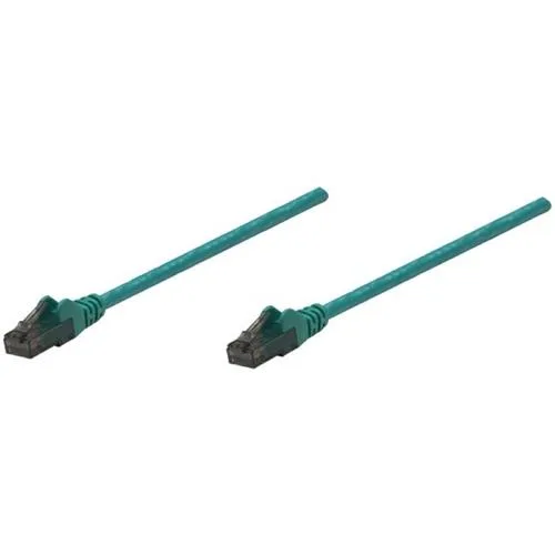 Intellinet Network Solutions Intellinet Network Solutions Cat6 UTP RJ45 Male / RJ45 Male 1.50 ft Green network ethernet cable — product photo
