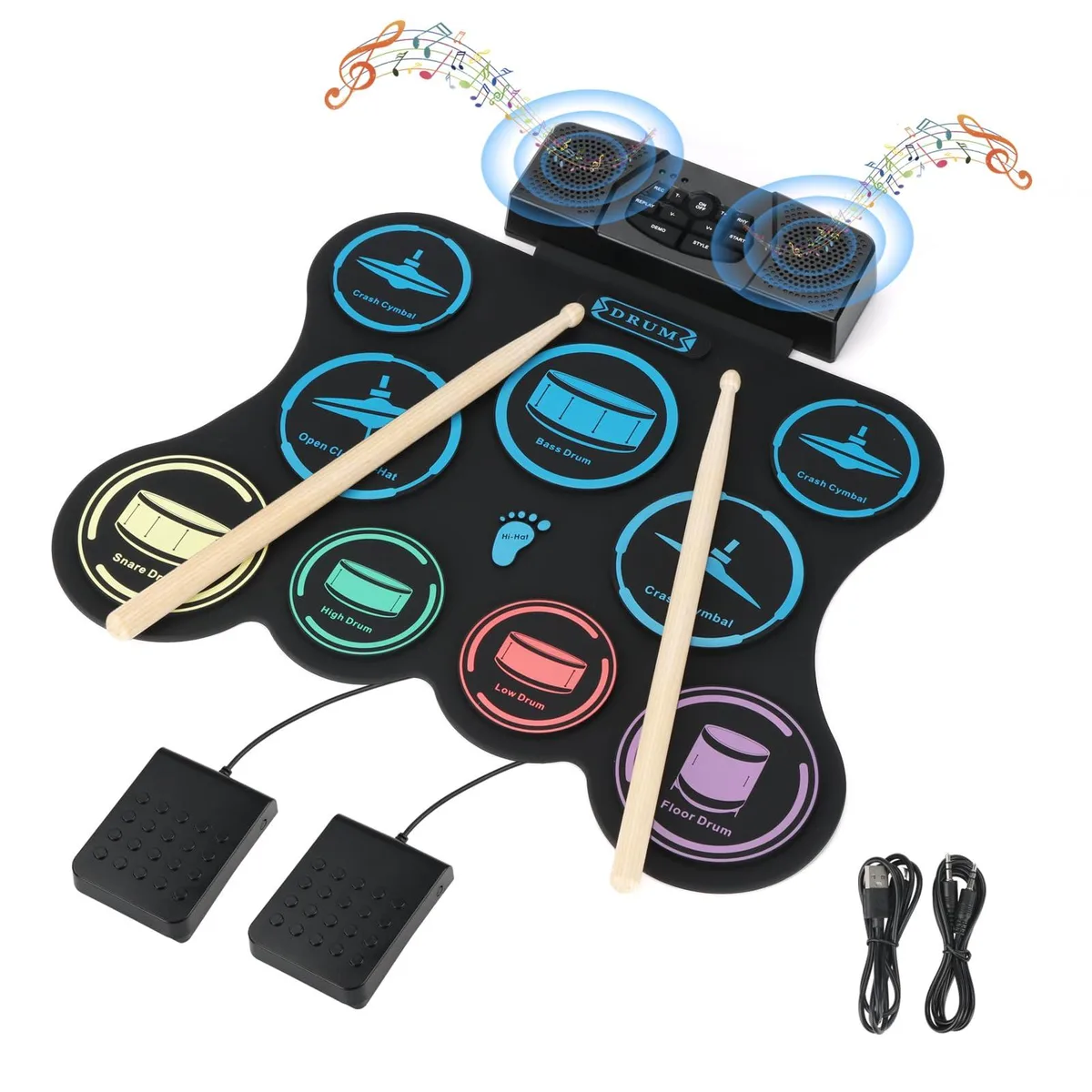  Alesis Edk-1000 Electronic Drum Kit 9 Pad Dual Stereo Speakers — product photo