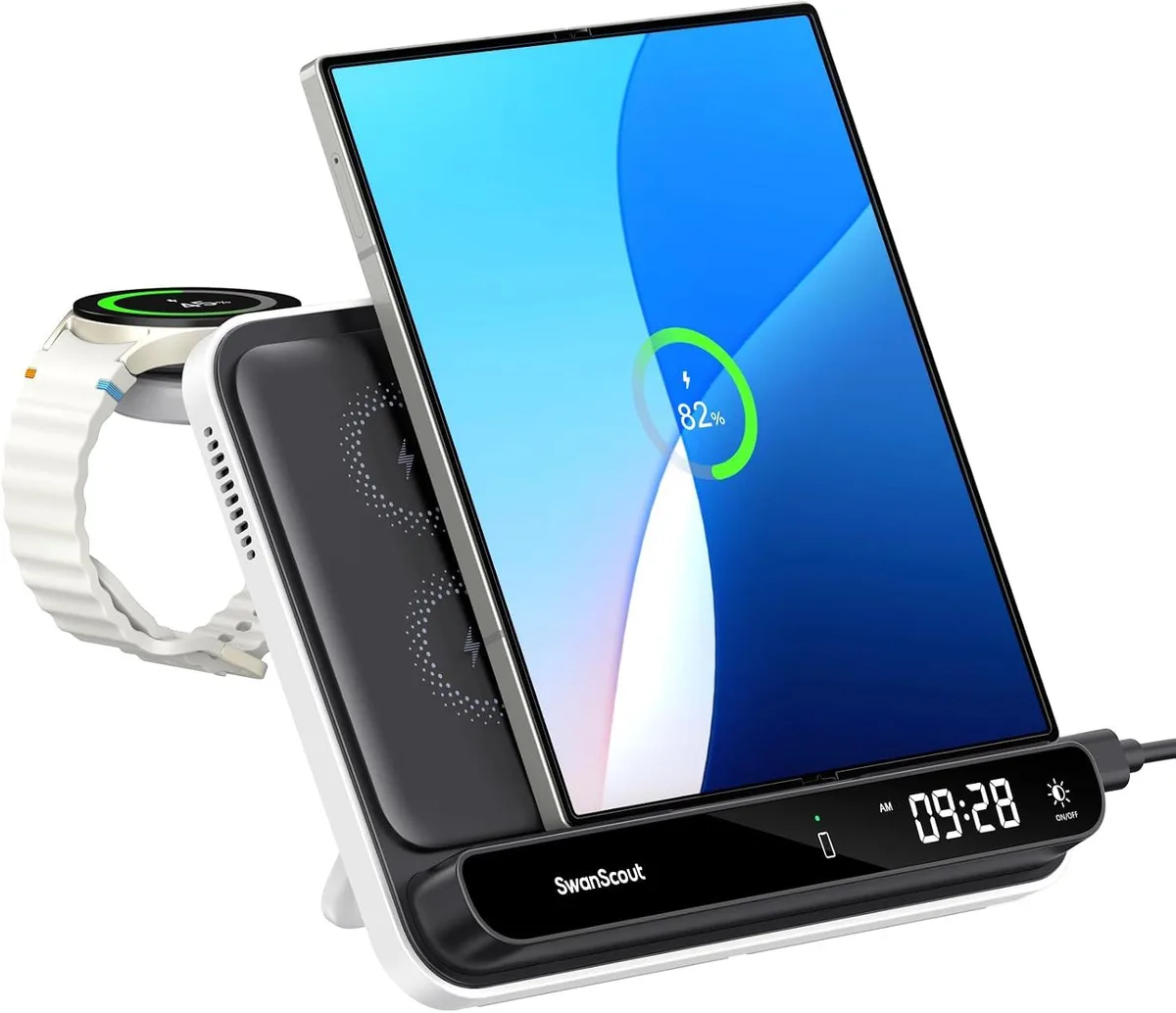 Luisport Luisport 710FS Wireless Charger 30W Z Fold S25 Ultra Watch 15W 3W — product photo