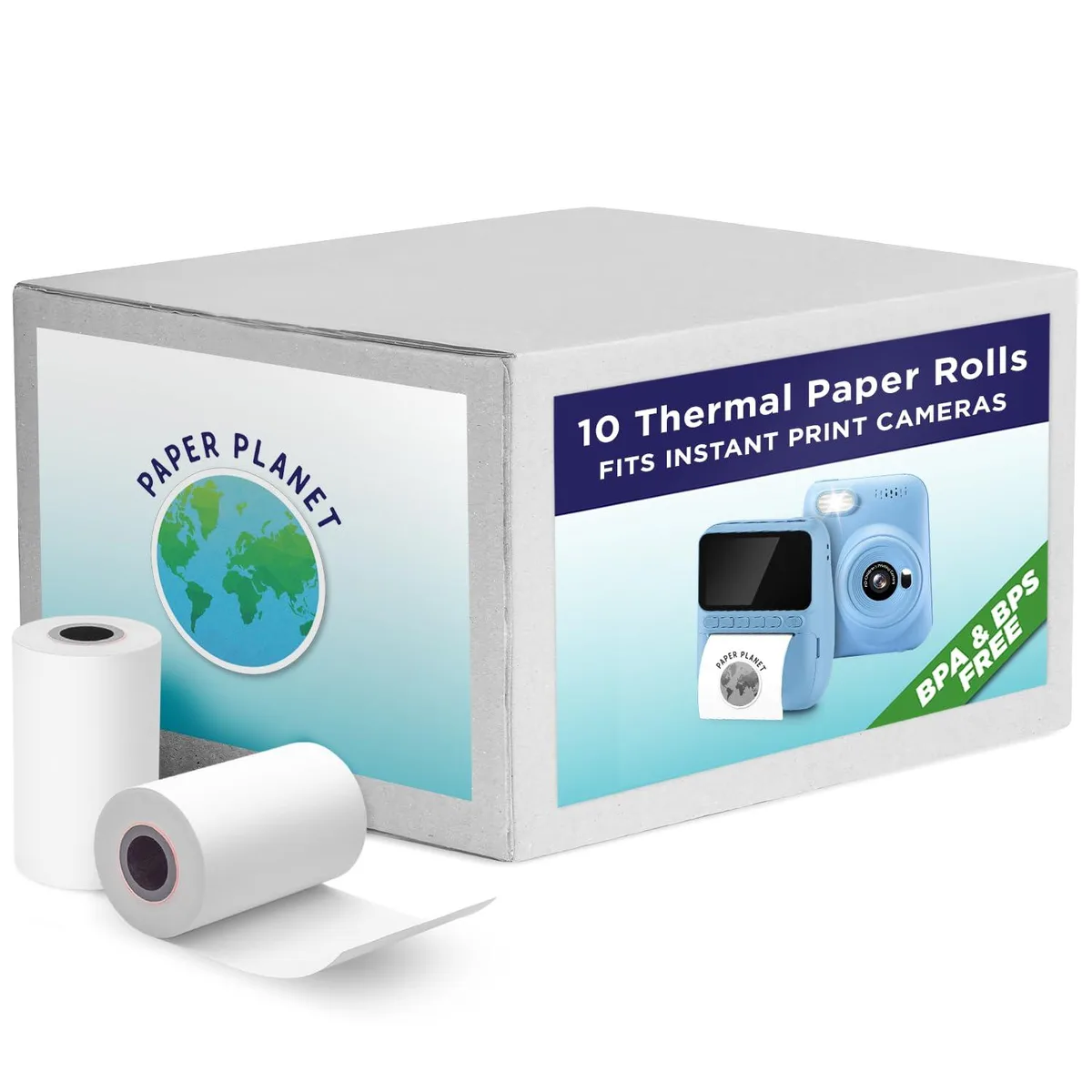  PaperPlanet Phenol-Free Thermal Paper 10 Rolls 2 1/4" x 20' Matte — product photo
