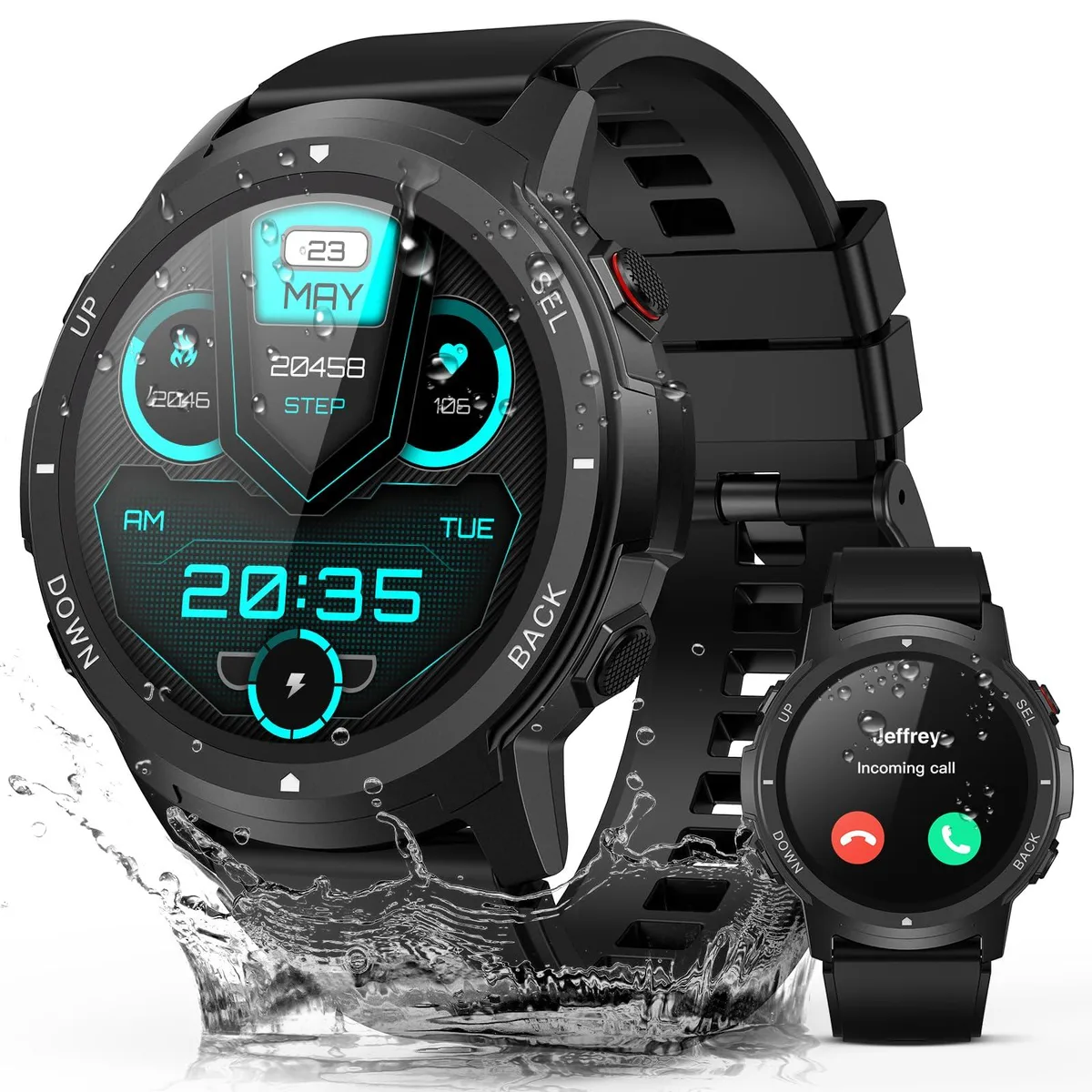 JAYSUING JAYSUING S52V2 smart watch 1.43" Black — product photo