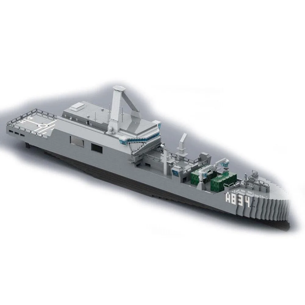 ZITIANYOUBUILD ZITIANYOUBUILD MOC-154130 Replenishment Oiler Combat Support Ship 60" 4104 Parts Educational Building Set — product photo