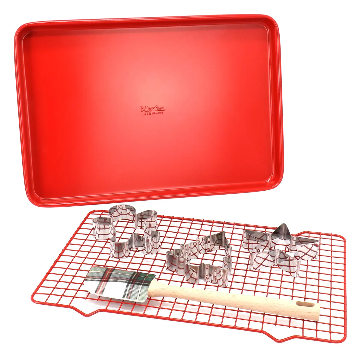 Martha Stewart Martha Stewart 510121256M 6-Piece Carbon Steel Bakeware Set Red — product photo