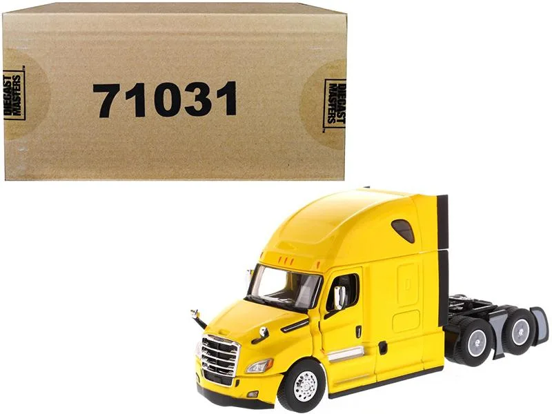 DieCast Masters DieCast Masters Freightliner New Cascadia Sleeper Cab Yellow 1/50 vehicle — product photo