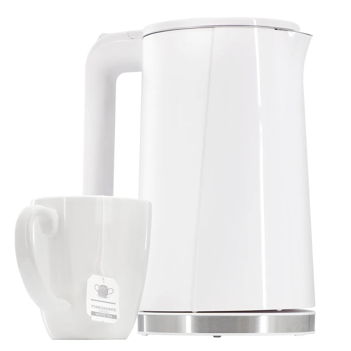 MegaChef MegaChef 510122073M 1.7 L Electric Kettle White — product photo