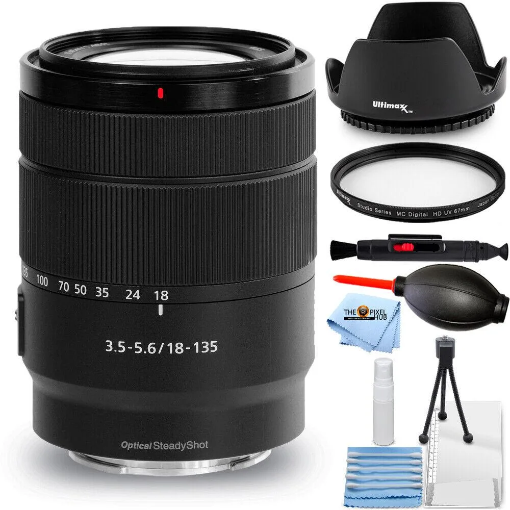 Sony Sony E 18-135mm f/3.5-5.6 OSS Lens SEL18135 7PC Accessory Bundle — product photo