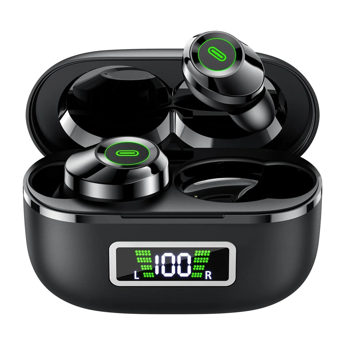 No Sew No Sew YD05 Wireless Earbuds Bluetooth 5.5 80H IPX7 Black — product photo