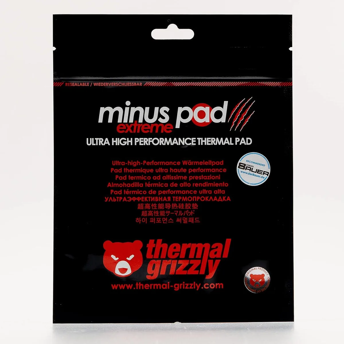 Thermal Grizzly Thermal Grizzly Minus Pad Extreme 100x100 thermal pad — product photo