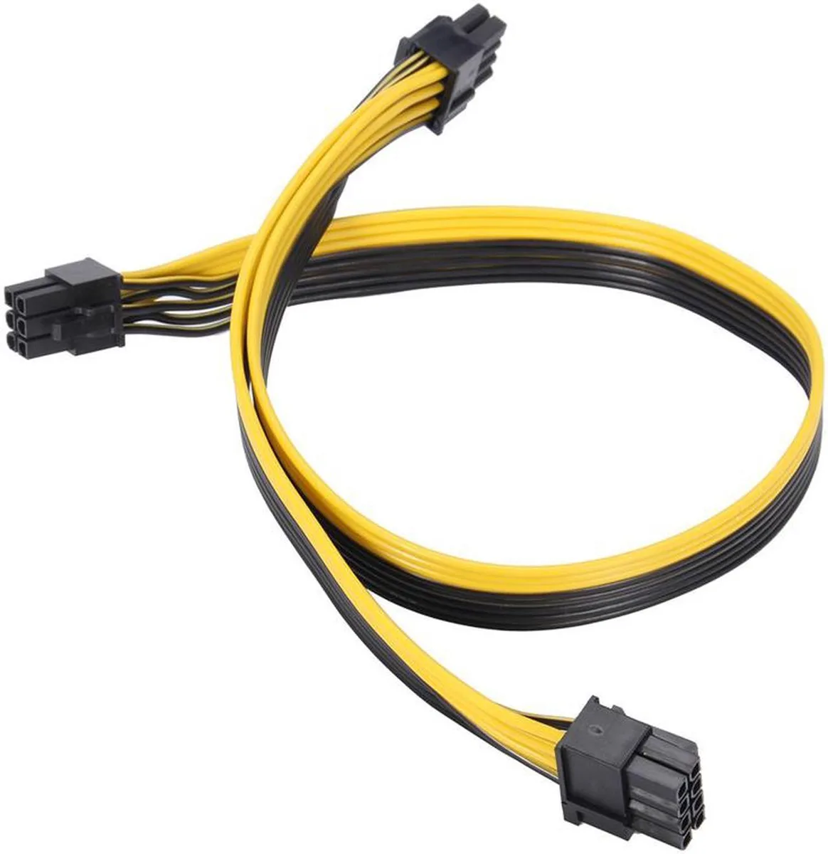 Vszerda Vszerda PCIe 6-pin to dual 8-pin splitter cable 60cm+20cm 18AWG — product photo
