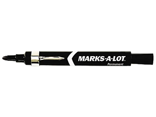  Marks-A-Lot 24878 marker, large bullet tip, black, dozen — product photo