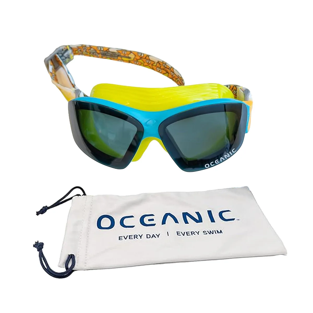 Aqua kids swim mask with wide lenses and adjustable strap