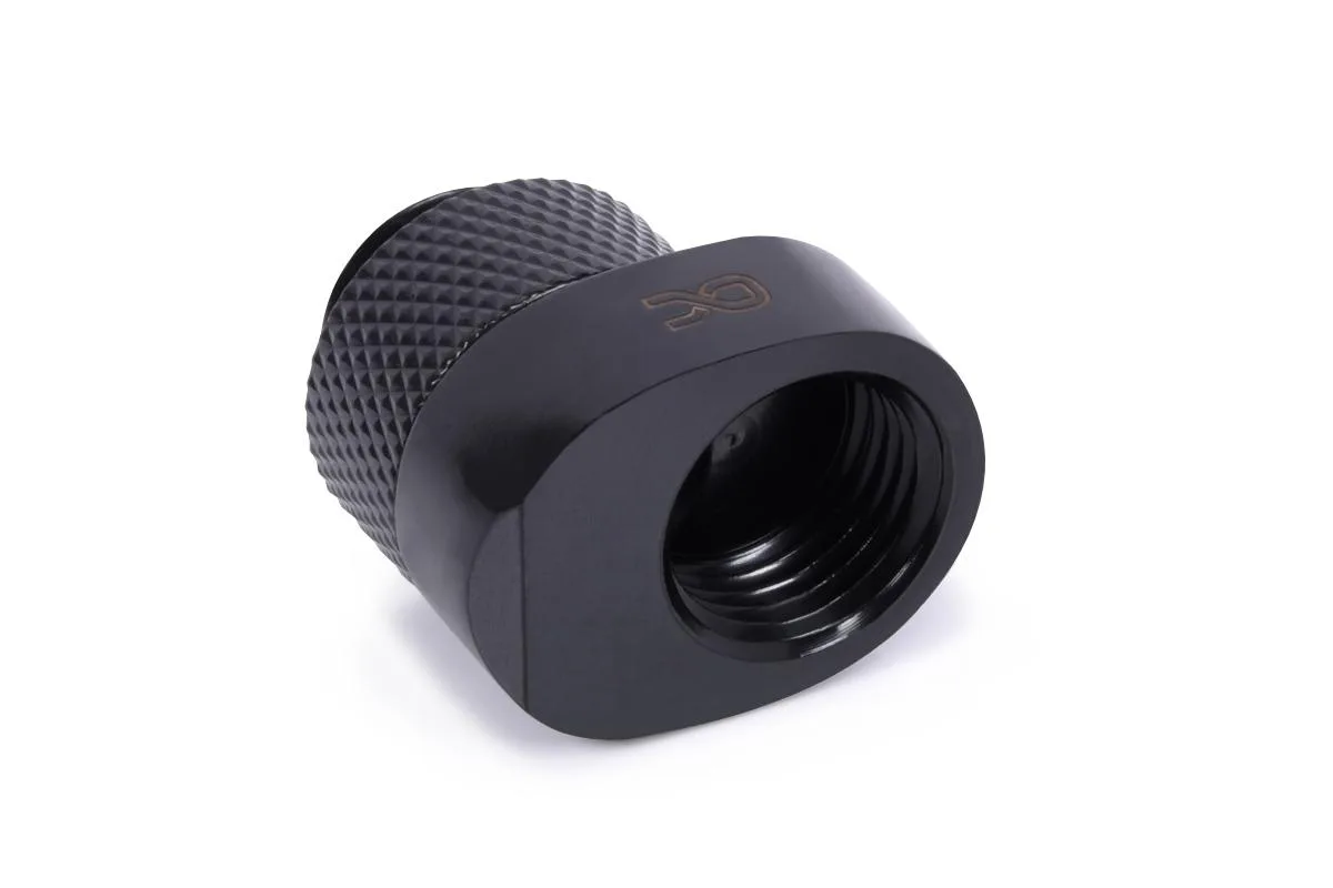Alphacool Alphacool Eiszapfen 8mm Offset Fitting Rotatable G1/4 - Black Brass (17604) — product photo