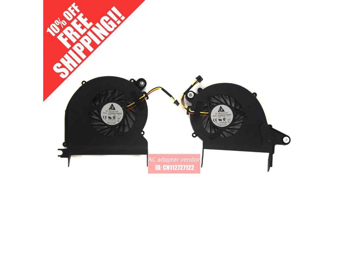 Fans Fans HP Envy 14 Radiator Fan 2PCS 608378 — product photo