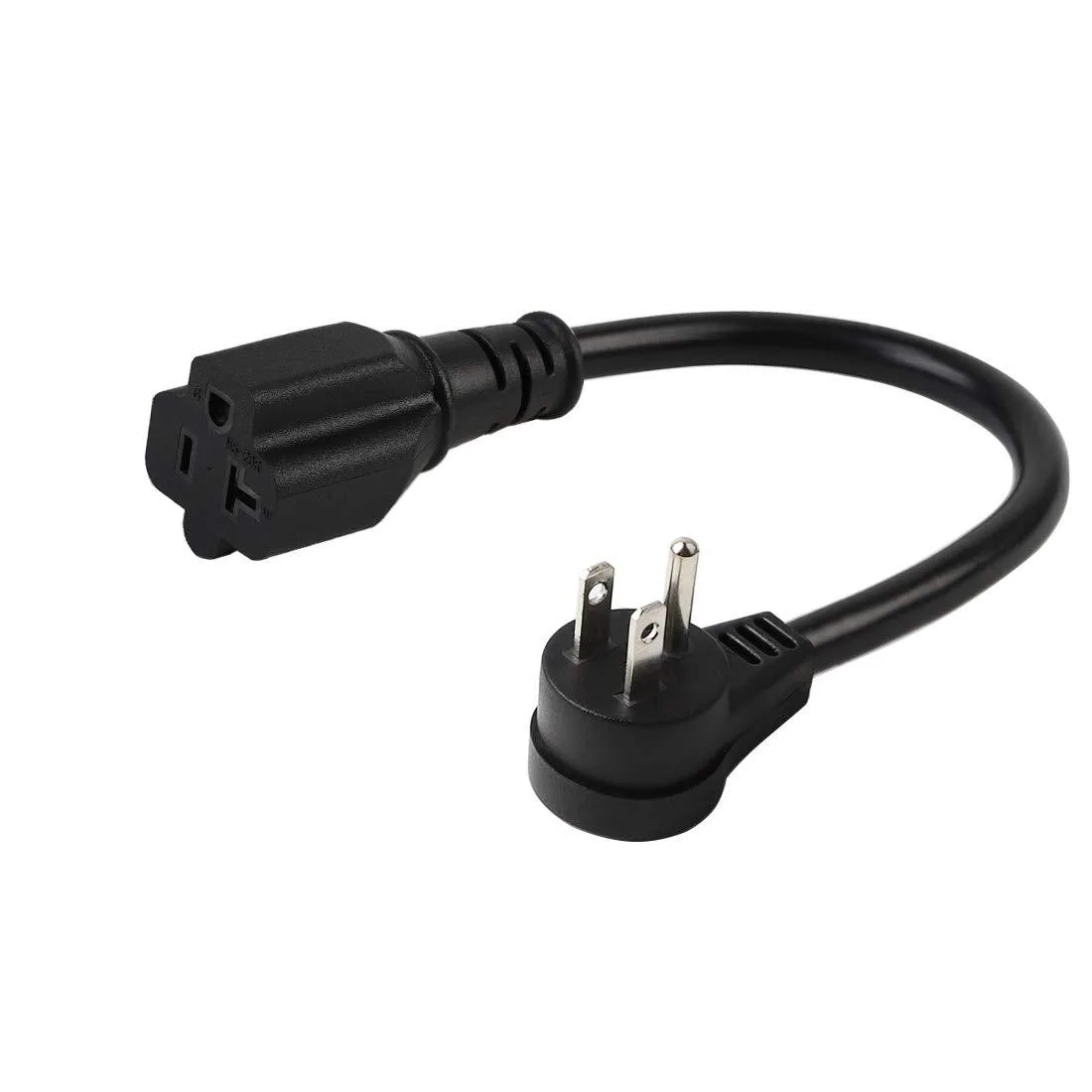 LORDWORLD LORDWORLD 14AWG 15A-20A Down Angle NEMA 5-15P to 5-20R Adapter Cable — product photo