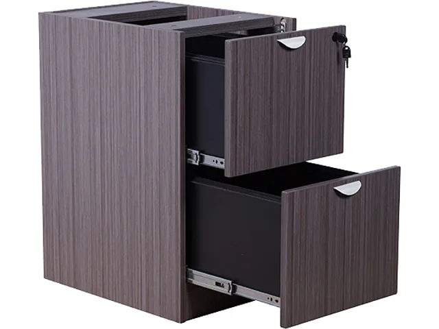 BOSS Office Products BOSS Office Products N176-DW Pedestal File/File Driftwood 28.5"H 26"W 22"D office furniture — product photo