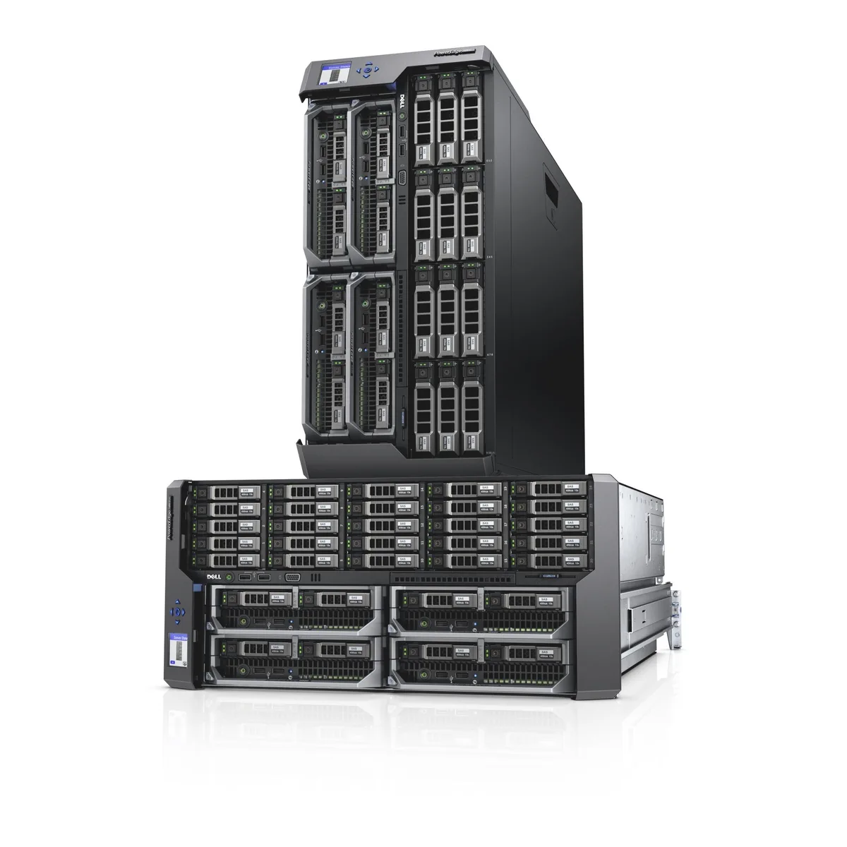 DELL DELL VRTX 2x M630 2x E5-2680v4 2.4GHz 14C 256GB 12x 12TB SAS rack server — product photo