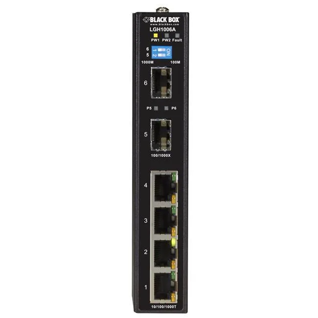 Black Box Corporation Black Box Corporation LGH1006A 6-port network switch — product photo