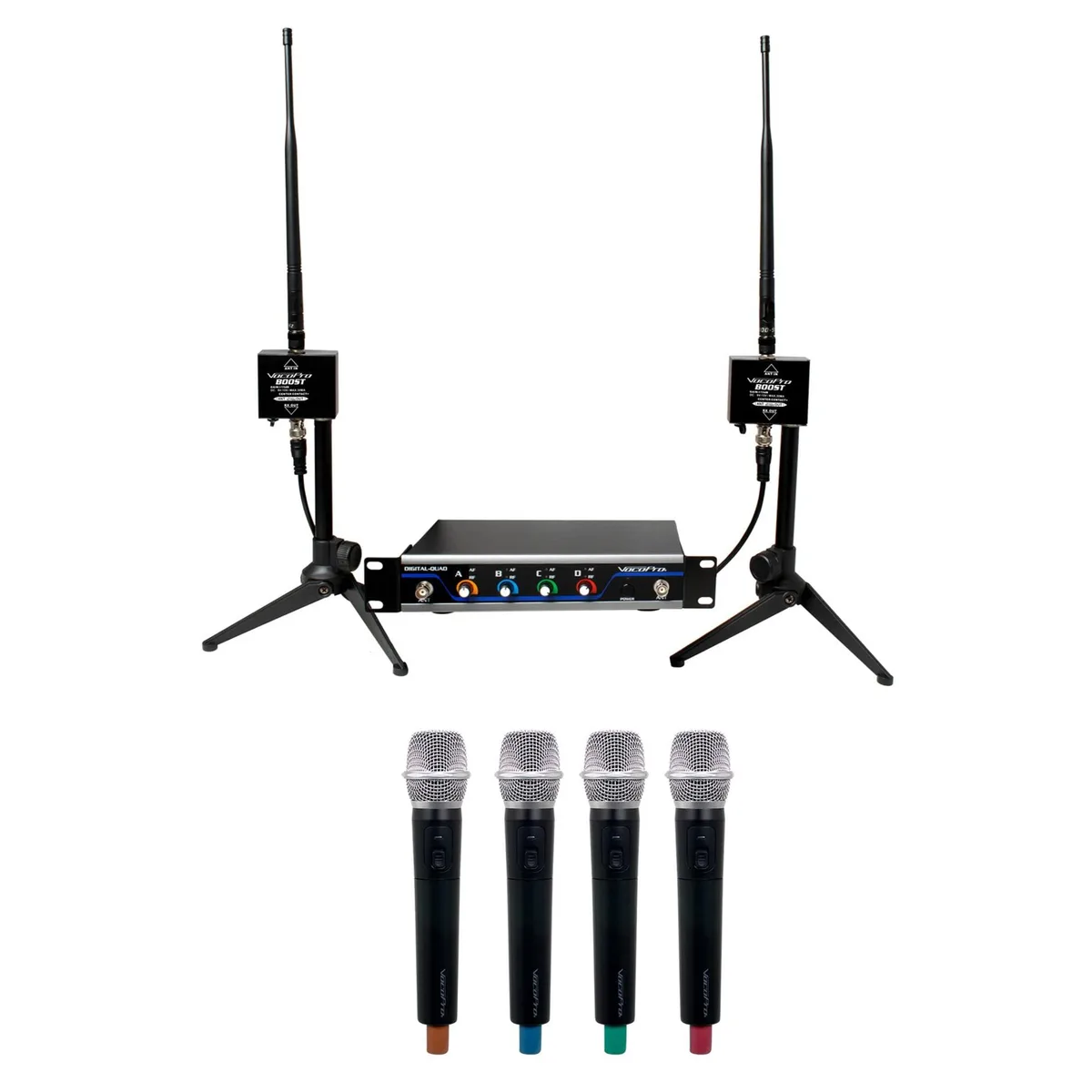 VocoPro VocoPro BOOST-ACAPELLA-4 600ft 16-channel wireless mic system — product photo