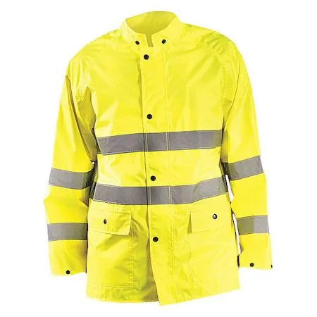 Occunomix Occunomix Rain Jacket, Polyester, Class 3, Yellow, L — product photo