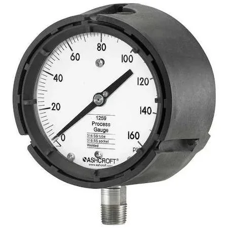 Ashcroft Ashcroft 451259SD04L160# Process Pressure Gauge 0 to 160 psi 4 1/2 in Dial measurement tool — product photo