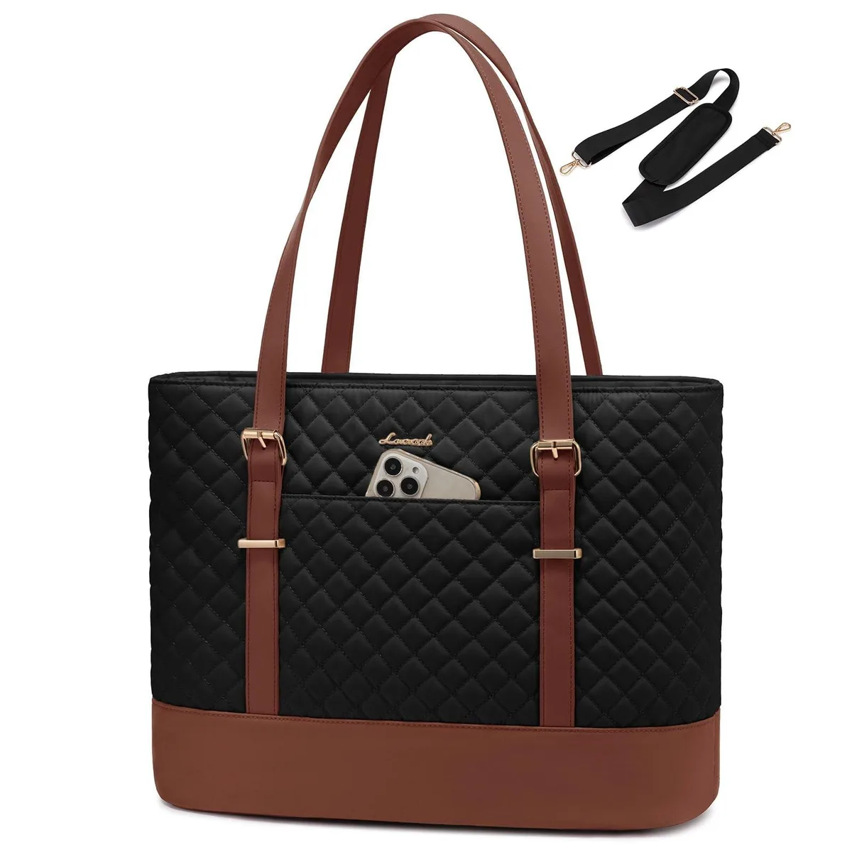 V2 Technologies V2 Technologies 17.3" Laptop Tote Bag with Cup Holder 2 in 1 accessory — product photo