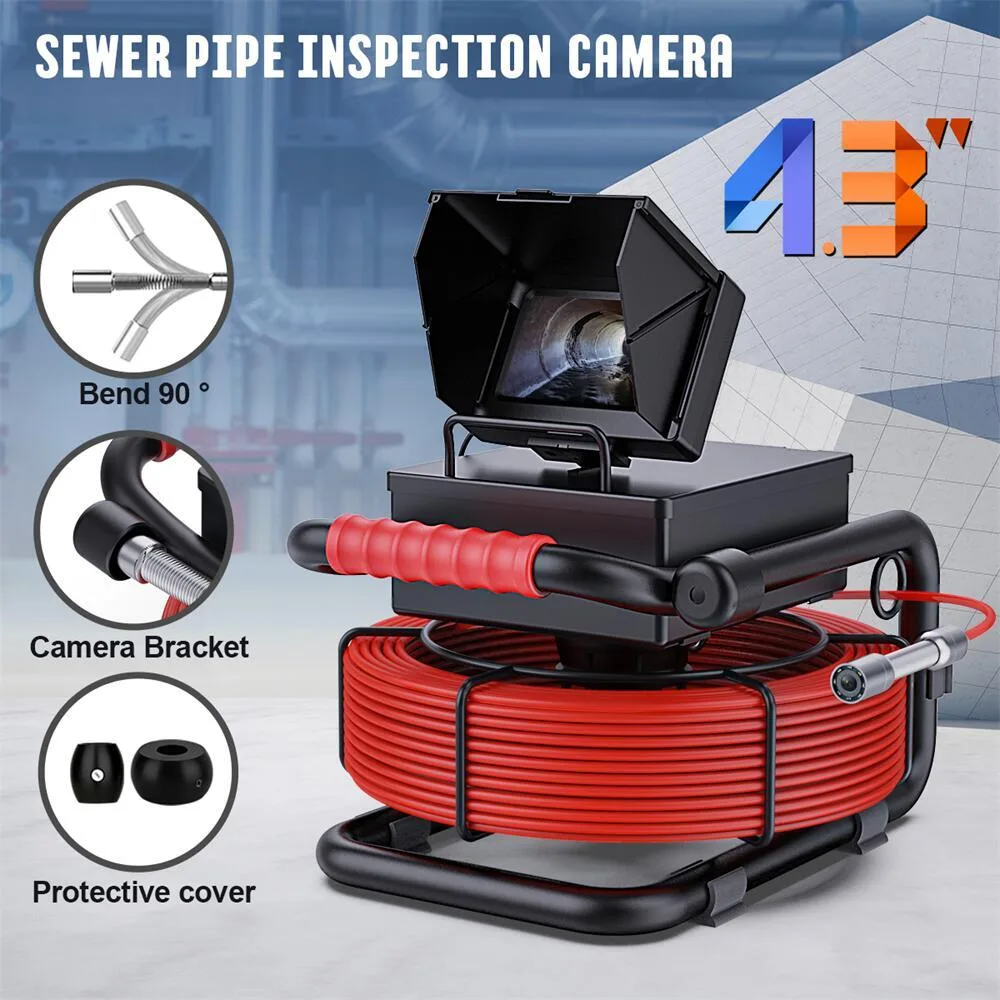 visiPower visiPower 4.3" Pipe Inspection Camera 17mm Head 50m Cable 5600mAh Battery — product photo