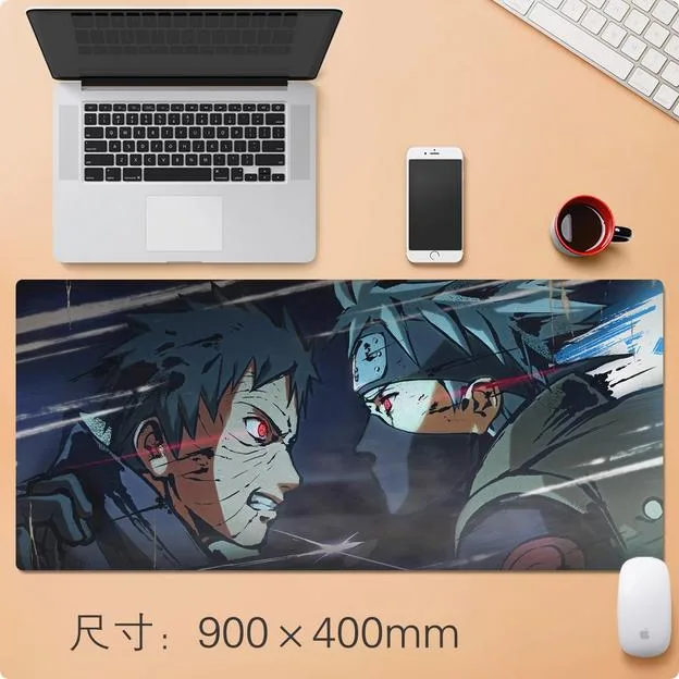 Enfain Enfain Naruto Obitovs Kakashi Mouse Pad 35.4" x 15.7 — product photo