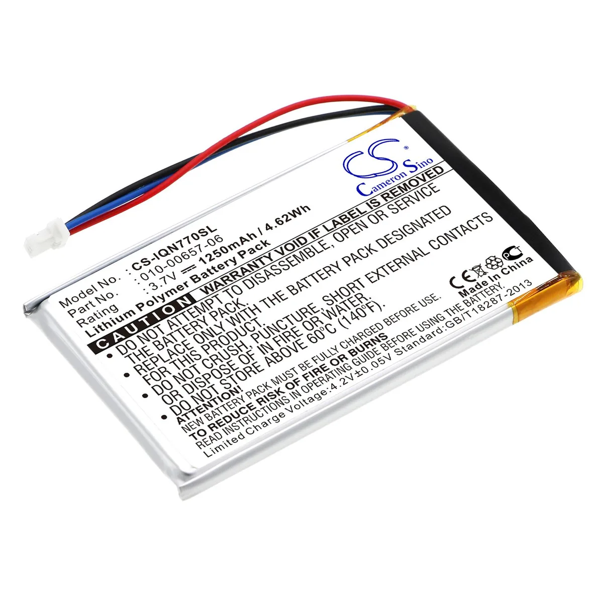 Cameron & Co Cameron & Co DS-CS-IQN770SL GPS battery 1250mAh 3.7V — product photo