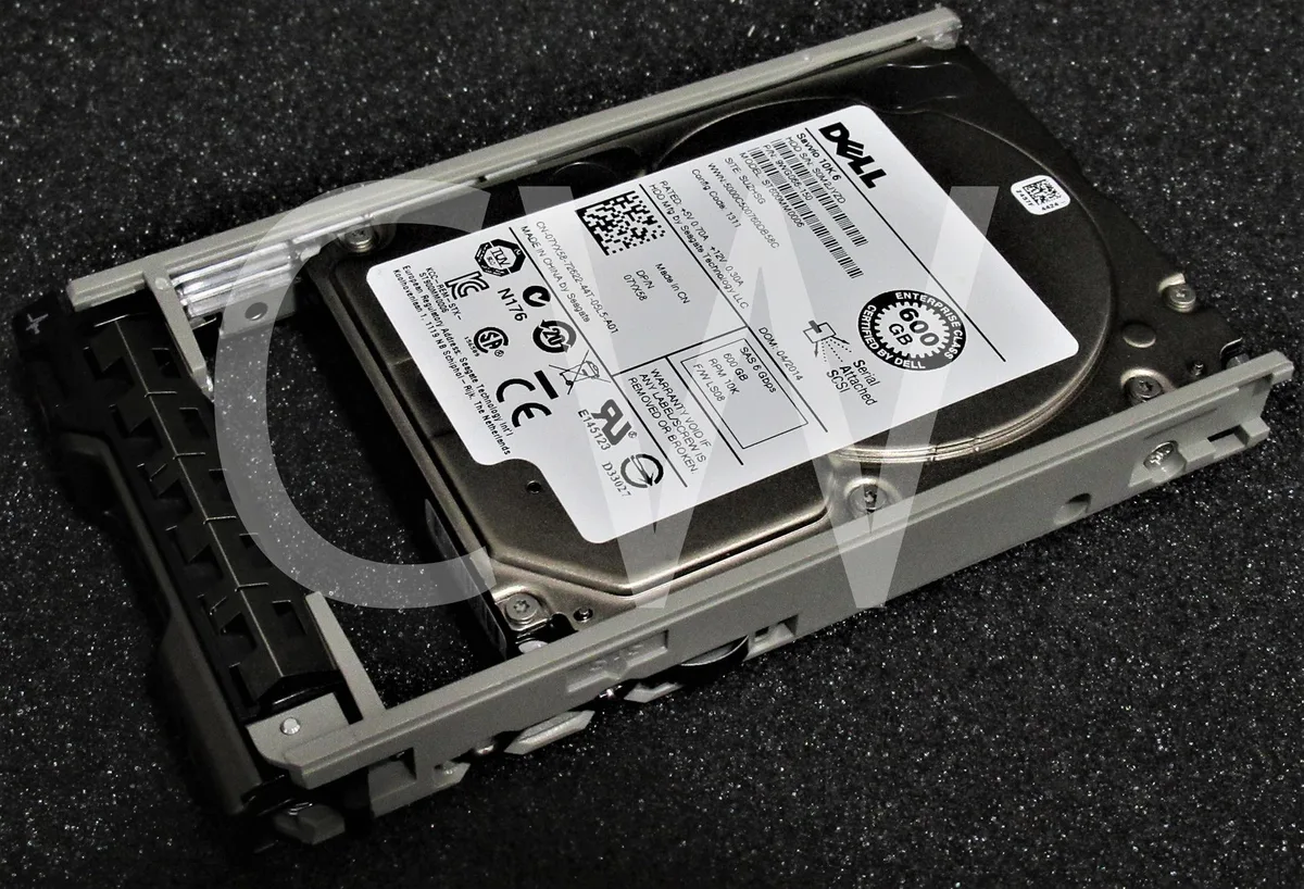 DELL DELL ST600MM0006 600GB 10000RPM SAS 2.5in 07YX58 7YX58 9WG066-150 internal hard drive — product photo
