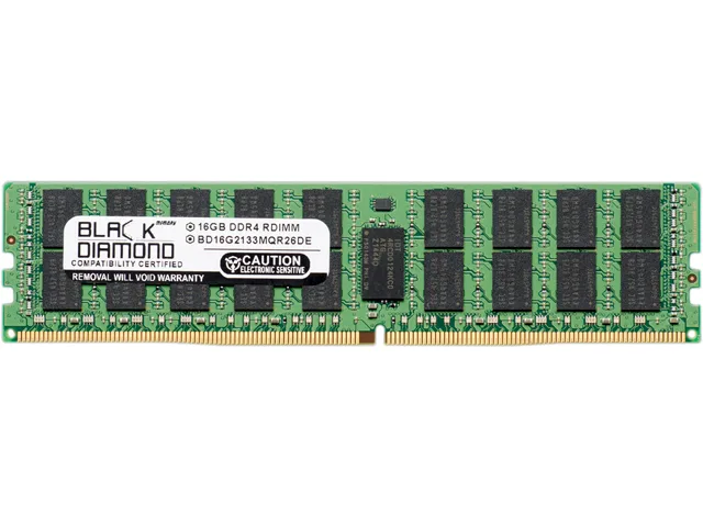 Black Diamond Memory Black Diamond Memory BD16G2133MQR26DE 16GB DDR4 2133 ECC Registered memory upgrade — product photo