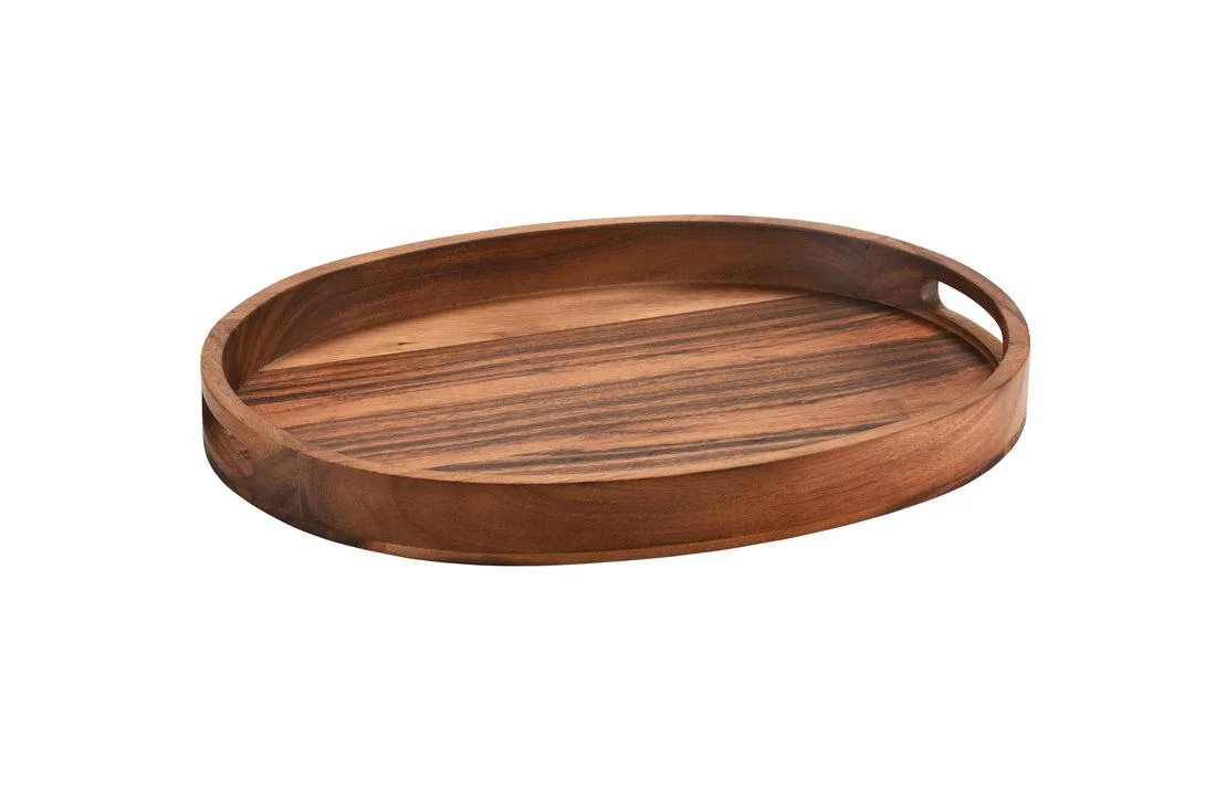 Kalmar Home Kalmar Home Oval Serving Tray 18 x 14 in Brown — product photo