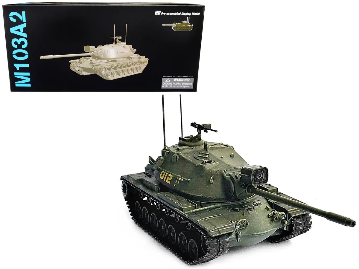 Dragon Models Dragon Models M103A2 Heavy Tank D12 Olive Drab NEO Dragon Armor 1/72 Plastic Model — product photo