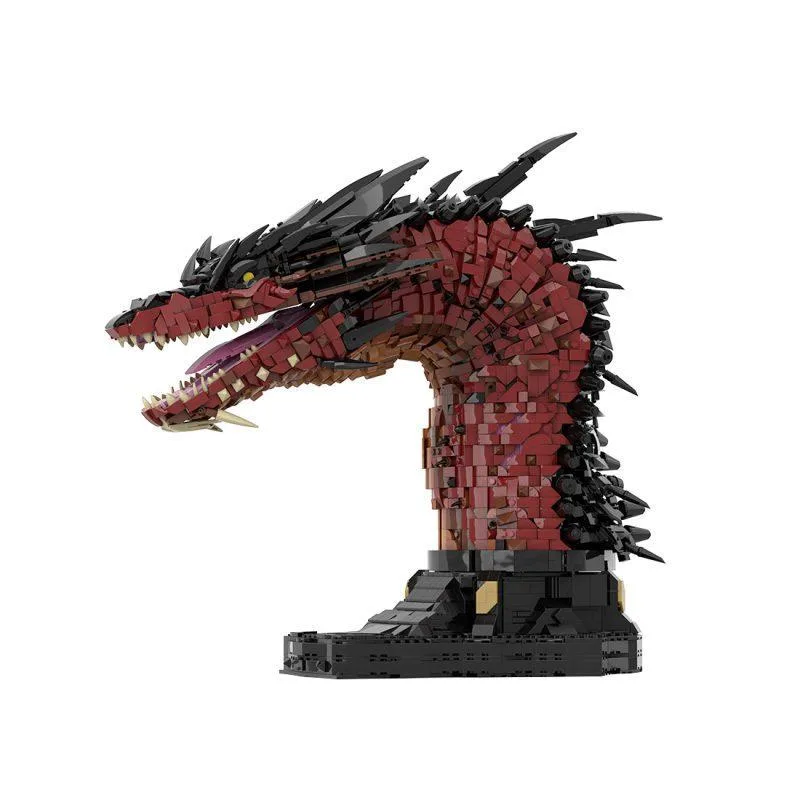 ZITIANYOUBUILD ZITIANYOUBUILD MOC-241509 Smaug Fire Dragon Bust Building Blocks Set 5421PCS Educational — product photo
