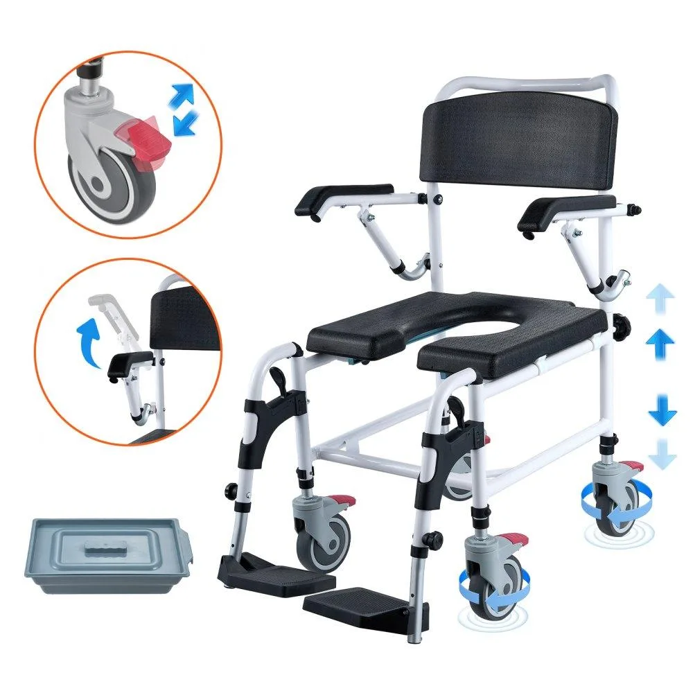 VEVOR VEVOR FBL735200 Shower Commode Wheelchair 350 lbs — product photo