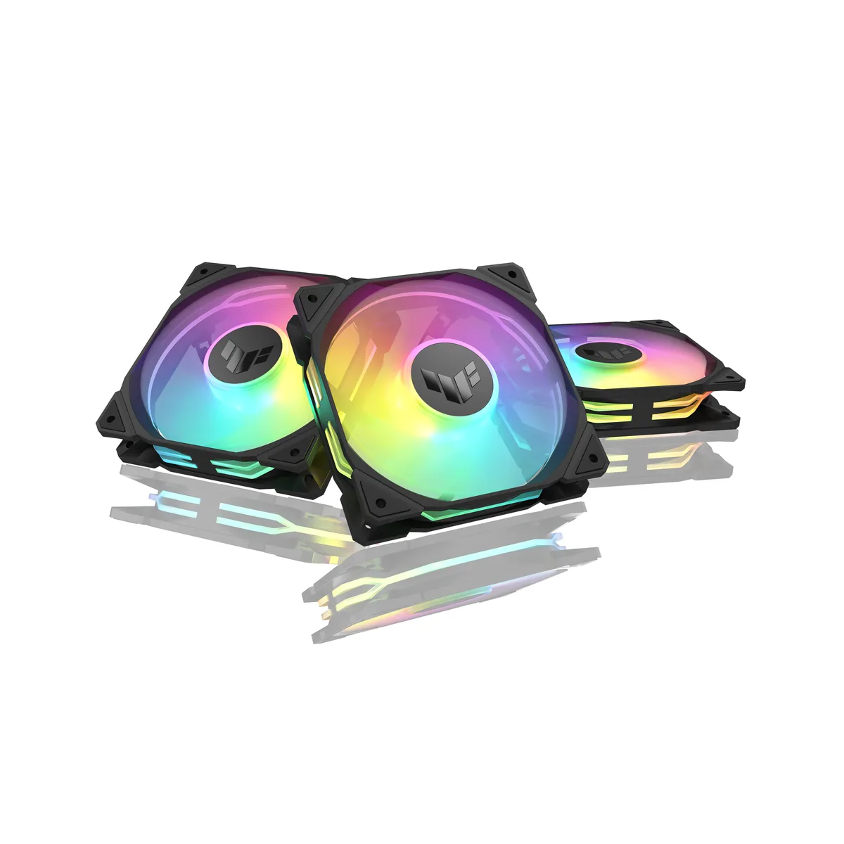 ASUS ASUS TUF GAMING TF120 ARGB 3IN1 case fan 3-pack 120mm 1900rpm 76CFM 29dB ARGB — product photo